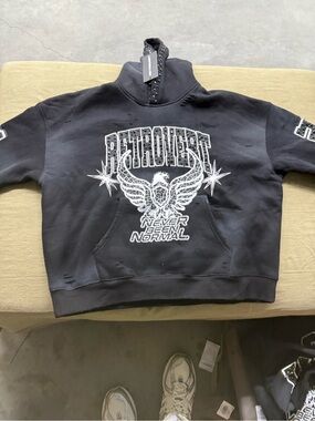 Retrovert Black Graphic Hoodie - "Never Been Normal"